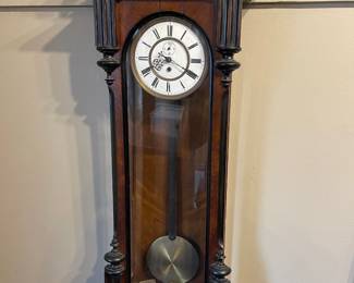19th Century Vienna Weight Driven Regulator Clock