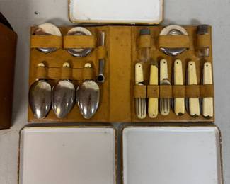 Antique Travelling Picnic Set