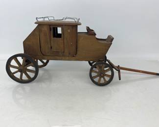 Antique Mail Coach Wooden Model