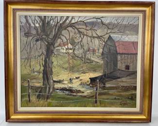 Maurice Potter "Italy Hollow” Oil on Canvas