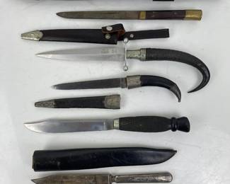 Collection of Antique Daggers and Knives
