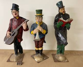 Vintage Holiday Caroler Store Display Figures