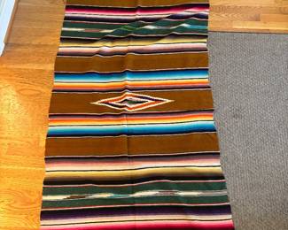 Colorful Mexican hand made blankets 
