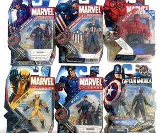6pc Marvel Universe Action Figures