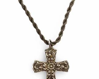 800/925 Silver Cross Necklace