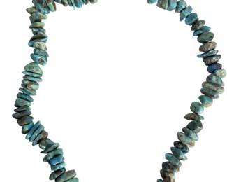 Natural Chunky Native American Turquoise Necklace