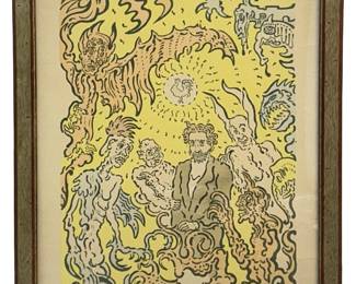 James Ensor “Salon des Cent" Lithograph