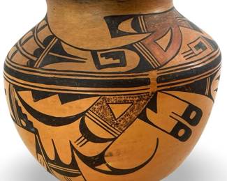 Old Hand Painted Hopi Terracotta Vase
