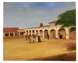 Signed Beverly Martilla Oil on Canvas