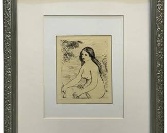 Pierre-Auguste Renoir “Seated Nude" Lithograph