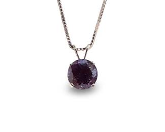 Sterling Silver Russian Alexandrite Pendant