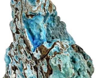 Natural Blue Hemimorphite Specimen