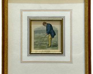 Antique Mr. George Glennie Golf Print