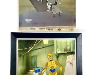 2pc Star Wars Droids Original Animation Cells