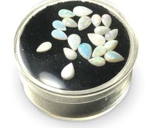 (20) Assorted Loose Pear Shaped Opal Gemstones