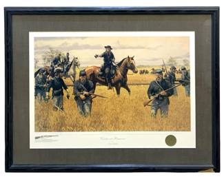 Signed Dale Gallon “Custer at Hanover" Fine Print