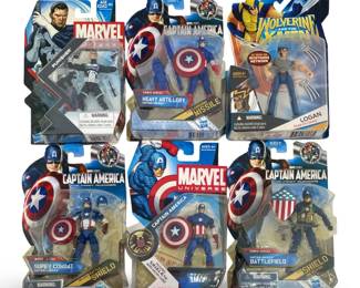 6pc Marvel Universe Action Figures
