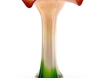 Jack in the Pulpit Art Glass Vase