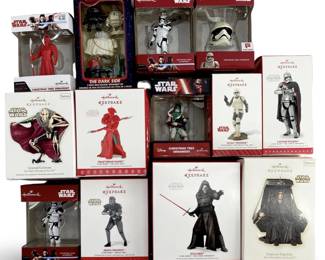 13 Hallmark Keepsake Star Wars Ornaments/Figures