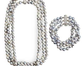 Layered Tahitian Pearl Beaded Necklace