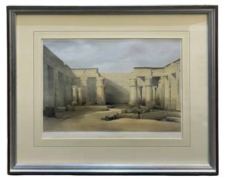 David Roberts “Medinet Abou" Lithograph