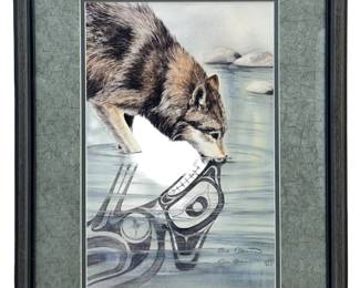 Signed Sue Coleman “The Wolf" Fine Print
