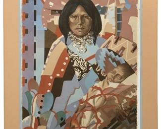 Signed Jon Lightfoot “Havasupai Madonna" Litho