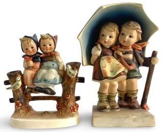 2pc German Hummel Porcelain Figures