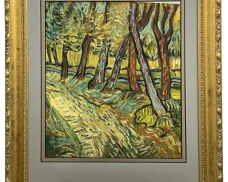 Attributed Van Gogh “The Garden of St Paul" Oil