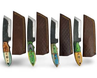 4pc Handcrafted Steel Knives