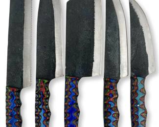 5pc Steel Kitchen Knives