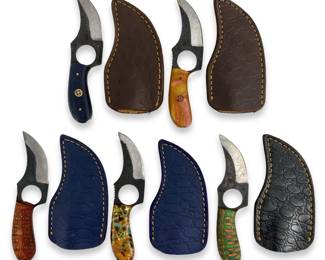 5pc Small Handcrafted Skinner Knives