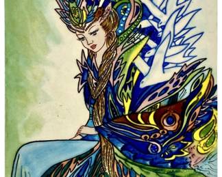 Hand Painted Ceramic Benaya by Innovation Tile Art