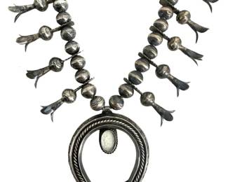 Old Coin Silver Navajo Widows Naja