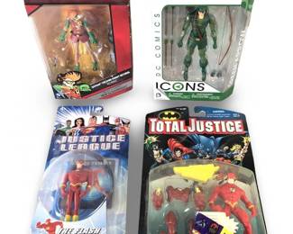 (4pc) DC Comics Total Justice League Action Figs