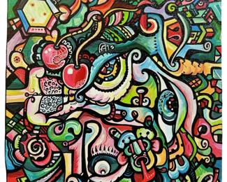 Signed Alex Arshansky “Approval" Mixed Media