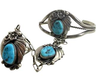 Signed Harvey Native American Slave Bracelet