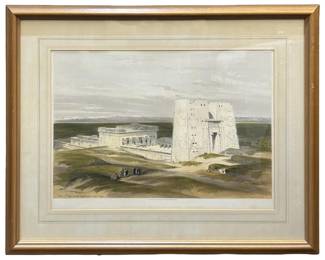 David Roberts “Temple of Efou" Lithograph