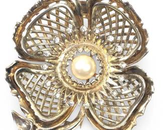 Signed Ralph DeRosa Sterling 4-Leaf Clover Fur