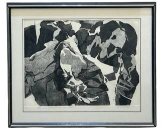 Signed B. Dolensky Vintage Etching