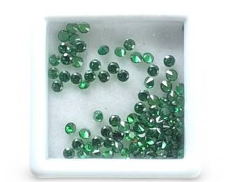 Assorted Loose Green Tsavorite Gemstones
