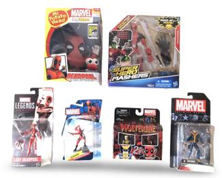 (6pc) Marvel Infinite Series Deadpool Action Figs
