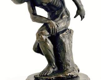 Vtg Bronze Auguste Rodin ‘The Thinker' Sculpture