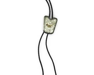 Native American Sterling Roadrunner Bolo Tie