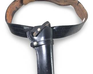 Vintage Bucheimer Black Leather Gun Holster