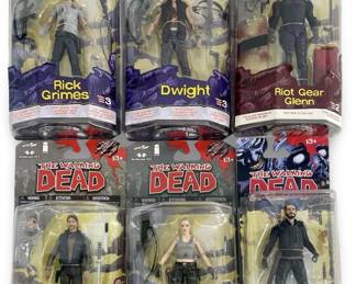 6pc The Walking Dead Action Figures