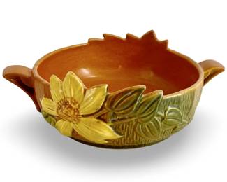 Glazed Ceramic Roseville Pottery Dish