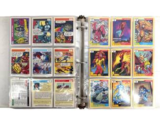250 plus 1990-91 Marvel Universe Trading Cards