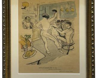 Toulouse Lautrec “Chocolat Dancing in a Bar" Litho