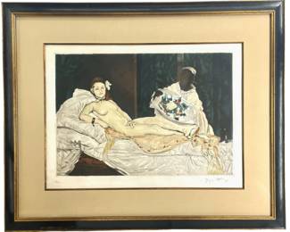 LE “Olympia" by Edouard Manet Lithograph 63/100